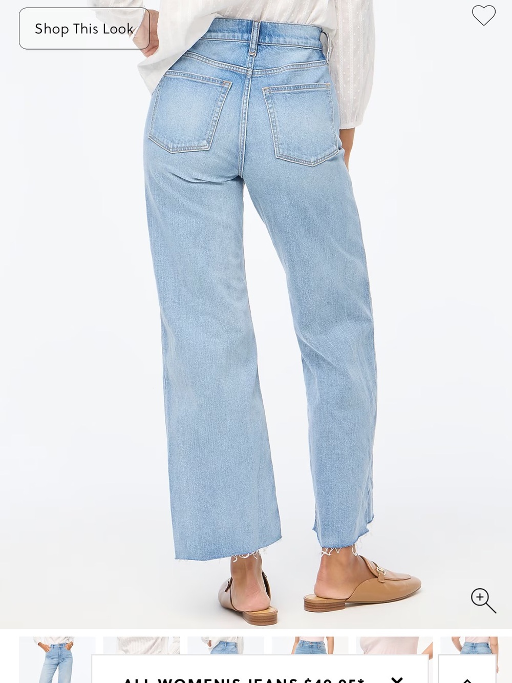 J Crew Wide-leg cropped jeans - Picture 3 of 11